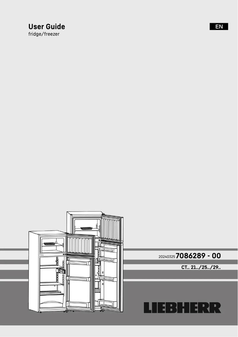 Page 1 de la notice Manuel utilisateur Liebherr GKwe 1455-6