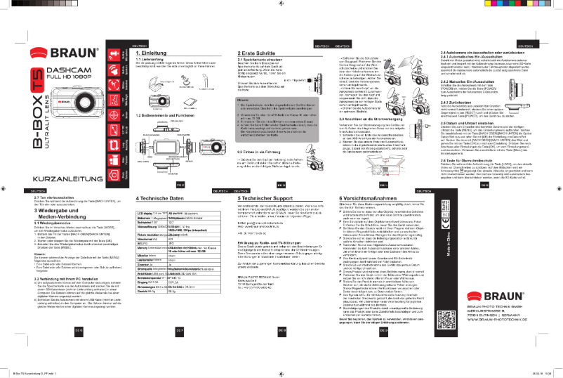 Página 1 del manual Manual de usuario Braun B-Box T5