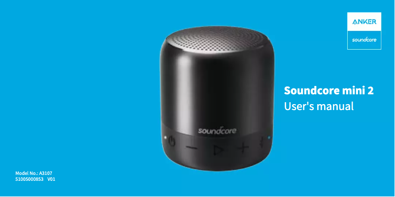 Page 1 de la notice Manuel utilisateur Soundcore Mini 2