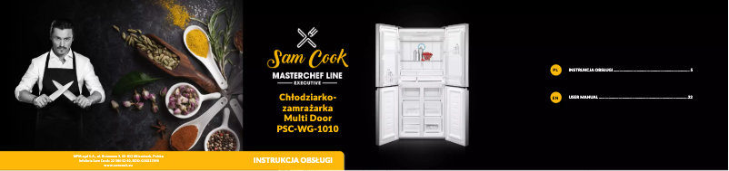 Page n°1 - Manuel utilisateur Sam Cook PSC-WG-1010