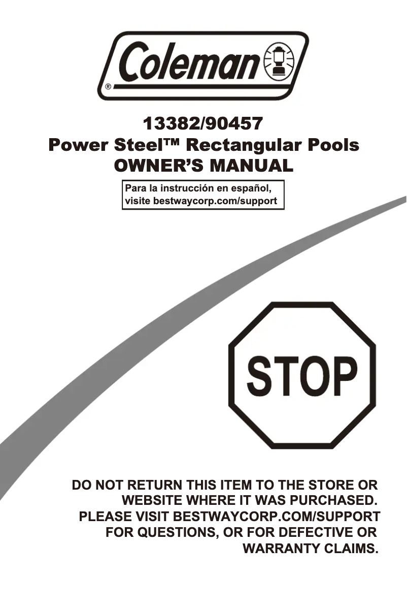 Imagen de la primera página del manual del dispositivo Coleman 13382