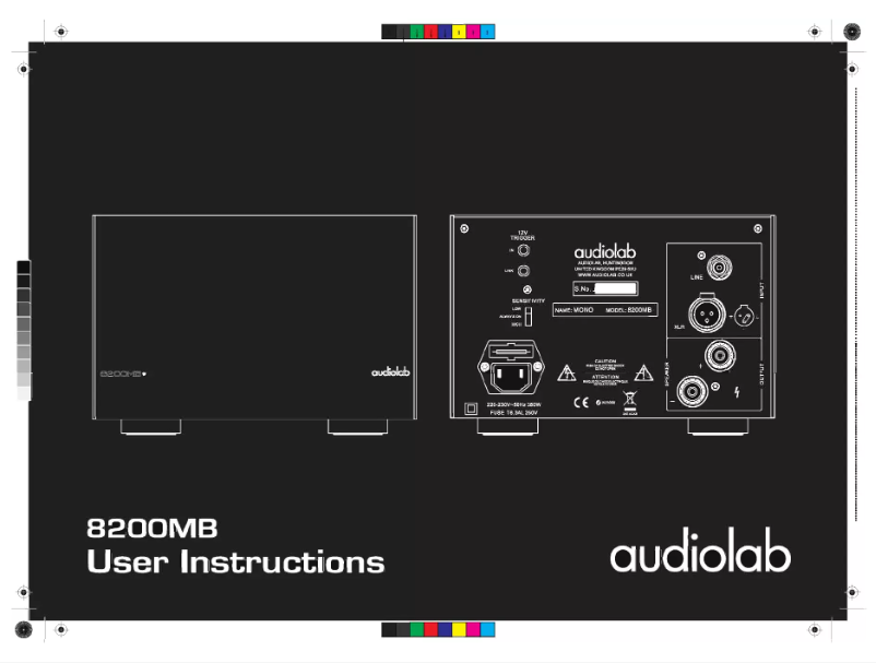Image de la première page du manuel de l'appareil 8200MB