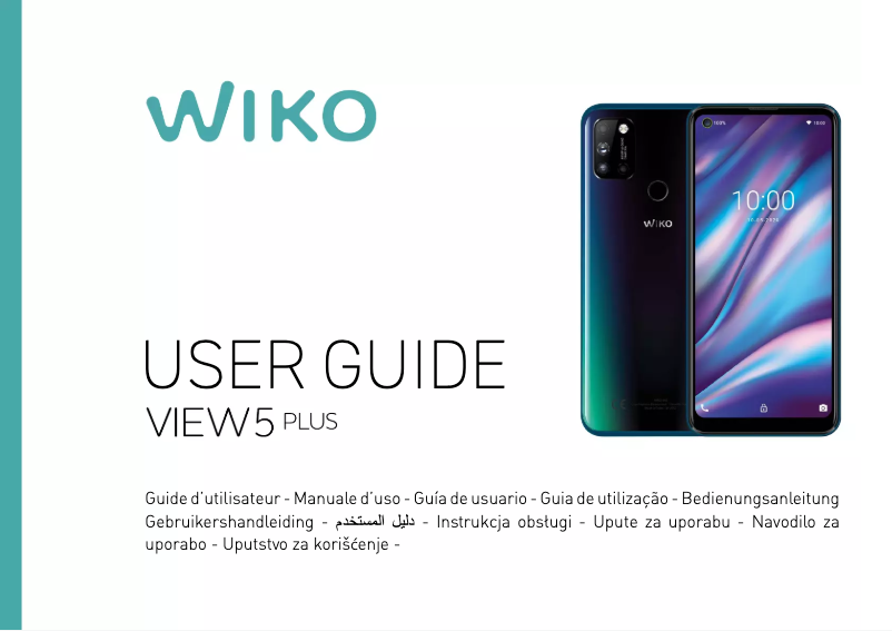 Page 1 de la notice Manuel utilisateur Wiko View 5 Plus