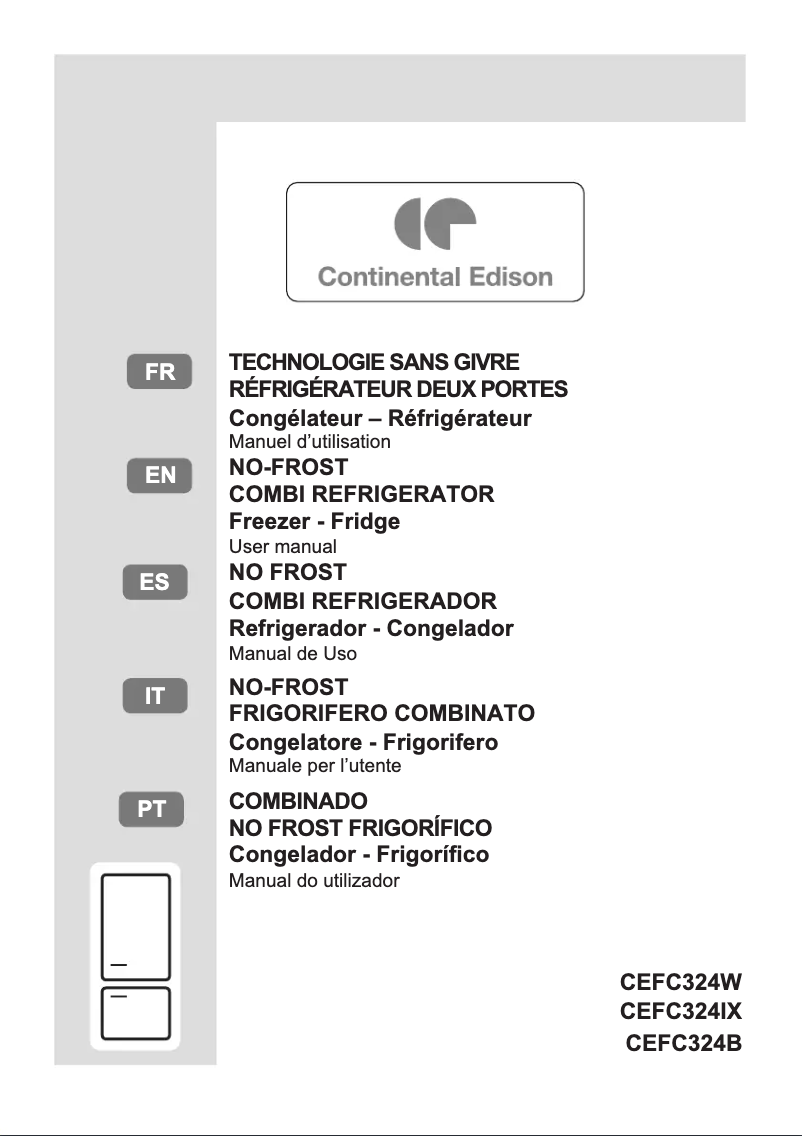 Page n°1 - Manuel utilisateur Continental Edison CEFC324B