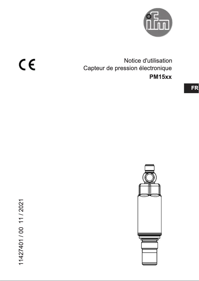 Page n°1 - Manuel utilisateur IFM PM1543