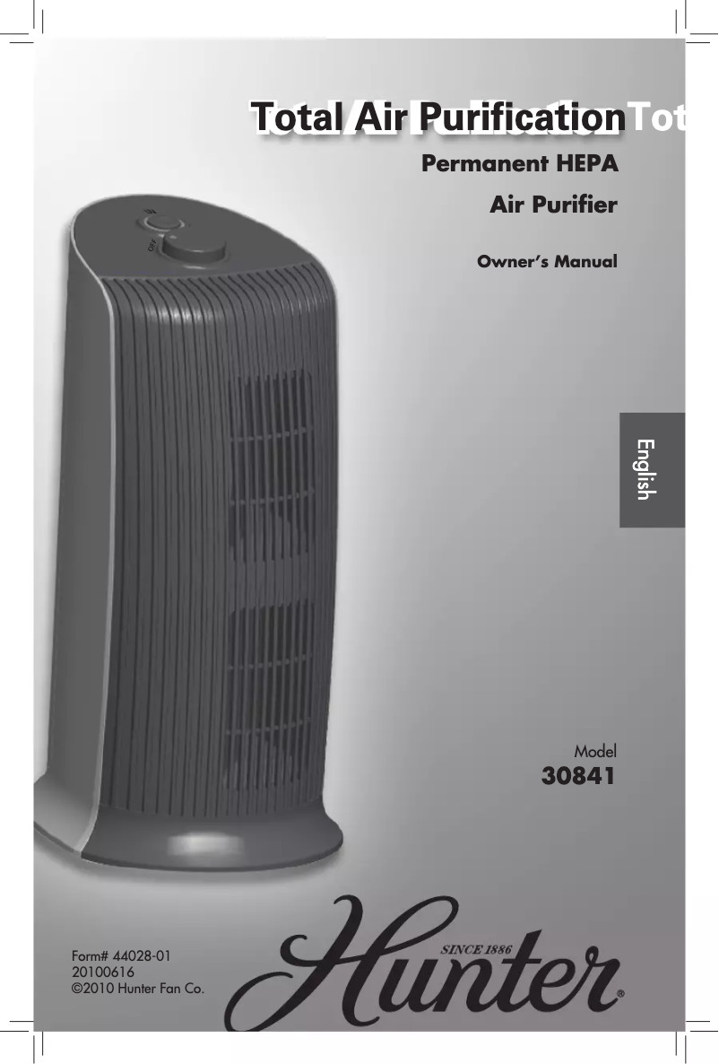 Page n°1 - Manuel utilisateur Hunter 4-in-1 Total Air Protection