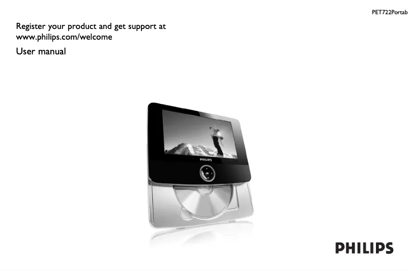 Page n°1 - Manuel utilisateur Philips PET722
