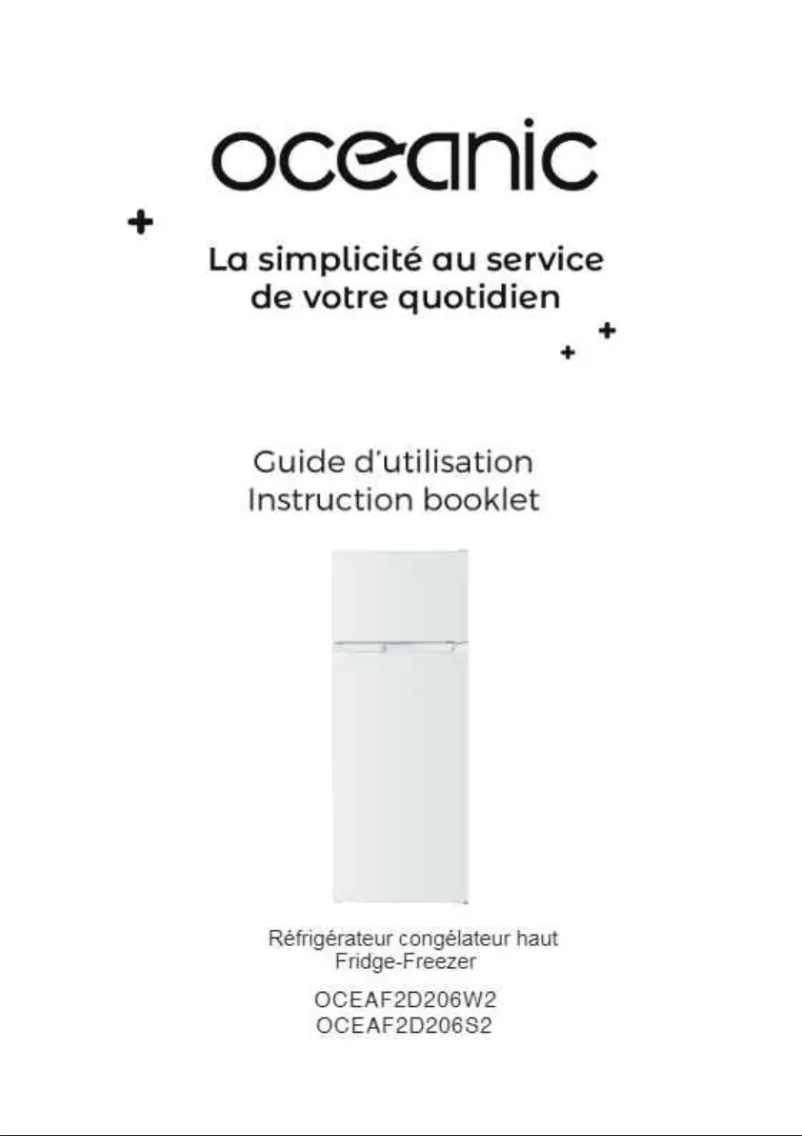 Image de la première page du manuel de l'appareil OCEAF2D206W2