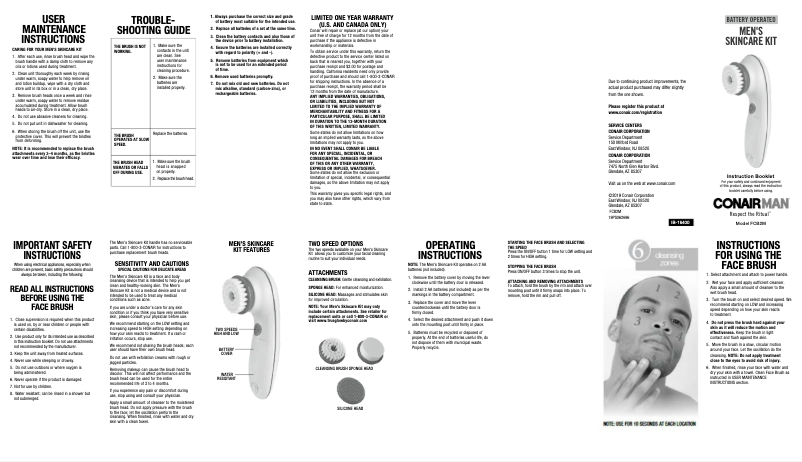 Image de la première page du manuel de l'appareil FCB2M