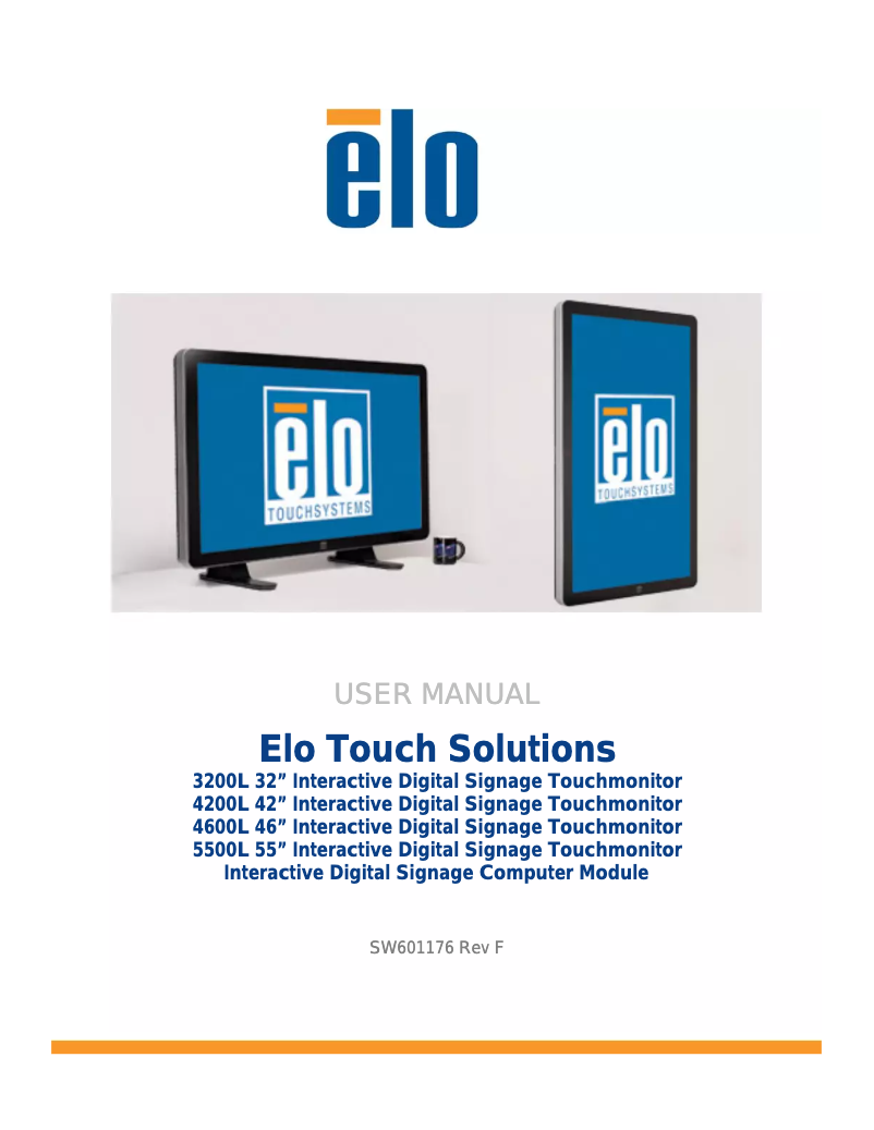 Page n°1 - Manuel utilisateur Elo E057911