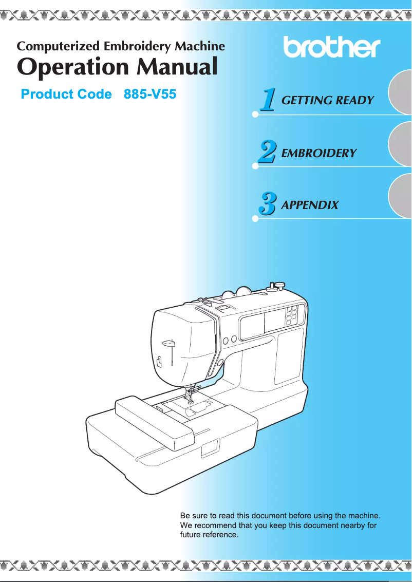 Page 1 de la notice Manuel utilisateur Brother Innov-is 97E