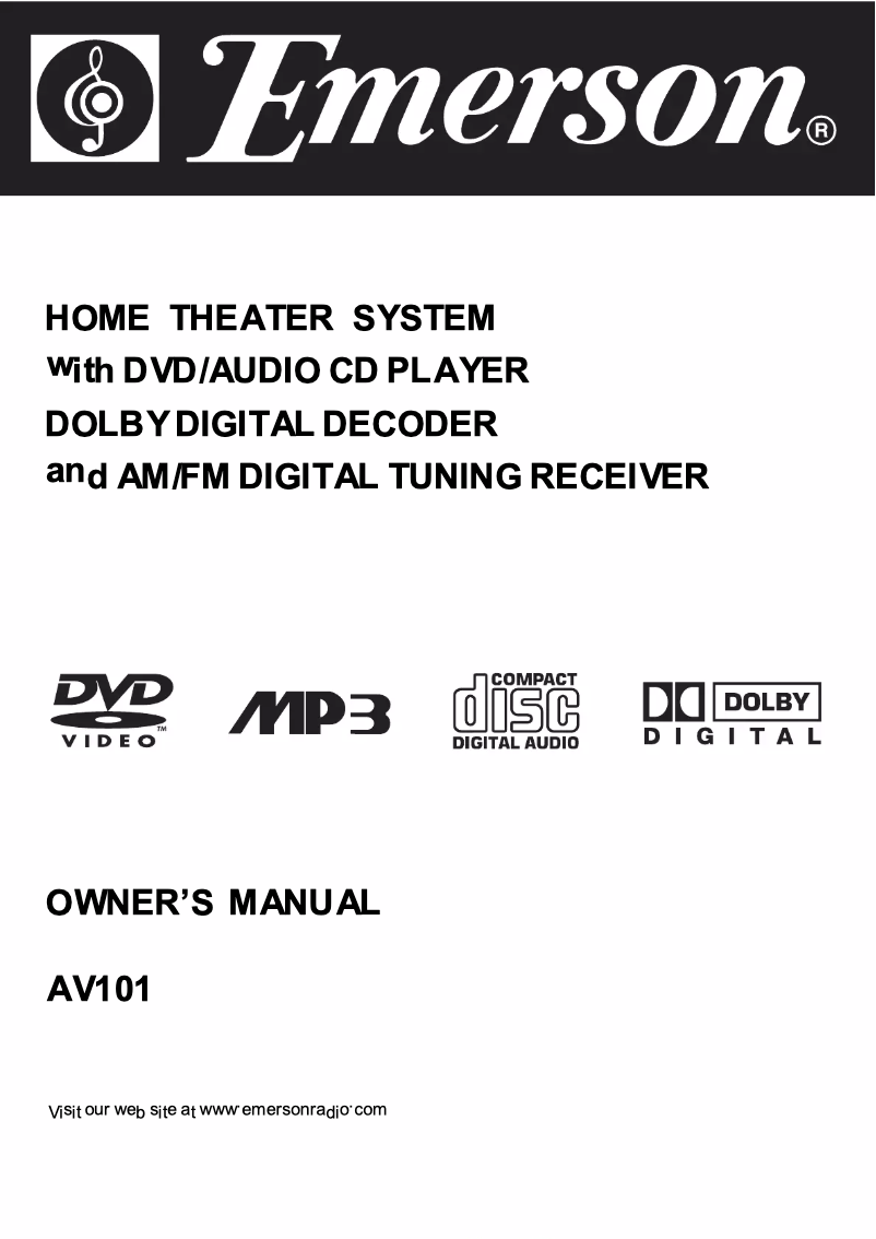 Image de la première page du manuel de l'appareil AV101