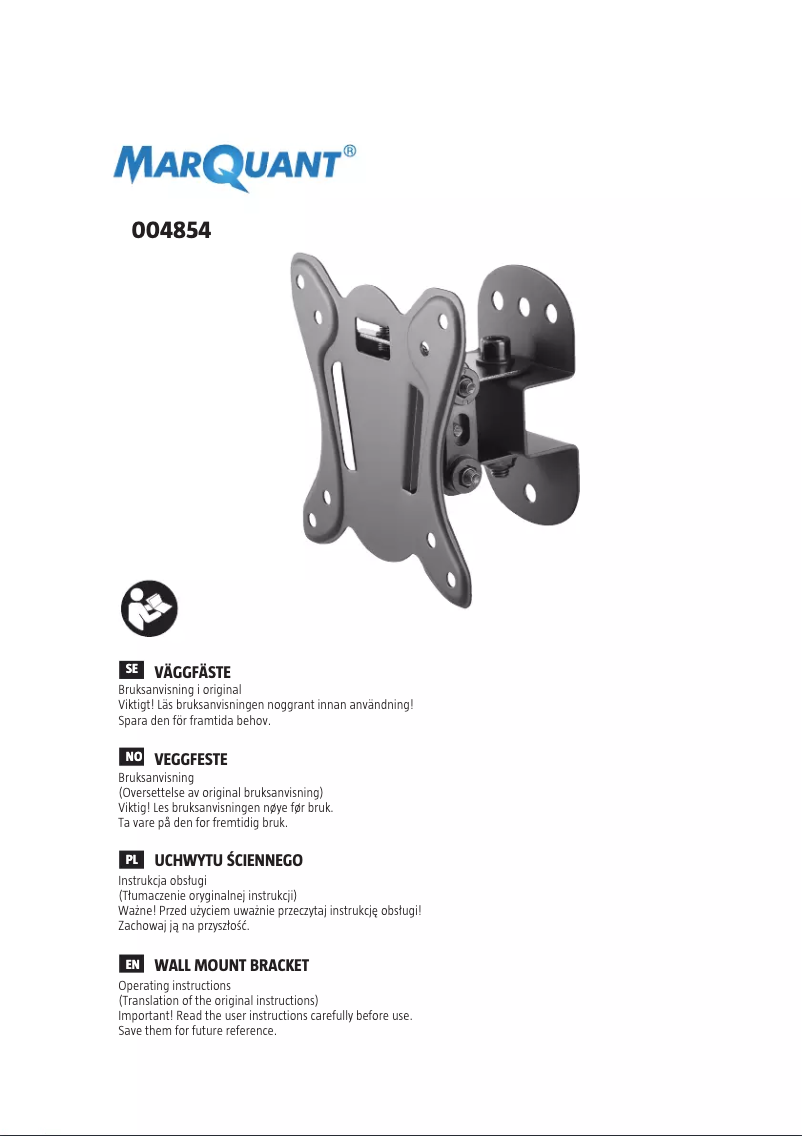 Página 1 del manual Manual de usuario Marquant 004-854