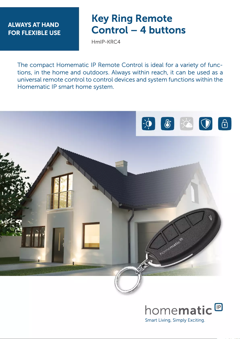 Image de la première page du manuel de l'appareil HmIP-KRC4