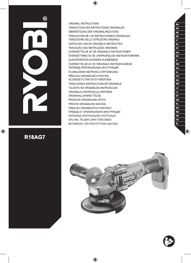 Page n°1 - Manuel utilisateur RYOBI One+ R18CK2BL