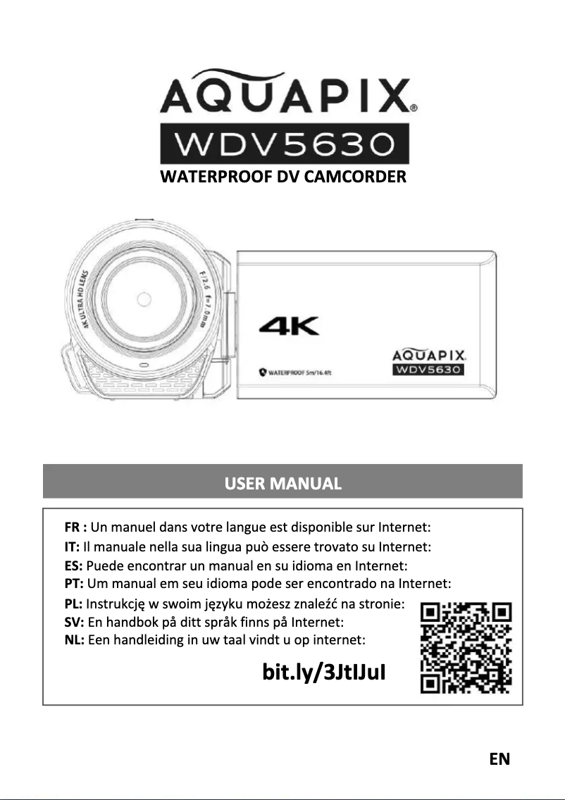 Image de la première page du manuel de l'appareil Aquapix WDV5630