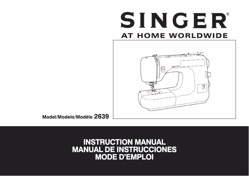Página 1 del manual Manual de usuario Singer 2639