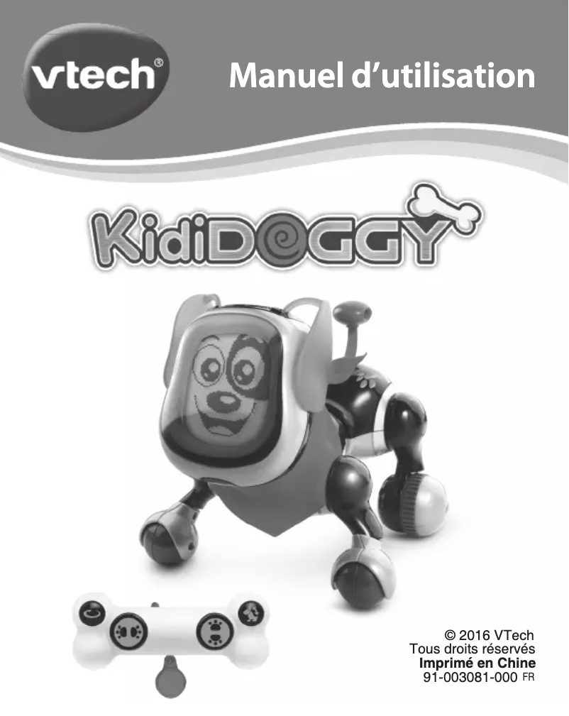 Página 1 del manual Manual de usuario Vtech KidiDoggy noir