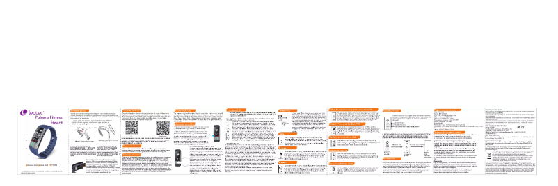 Image de la première page du manuel de l'appareil Pulsera Fitness Heart