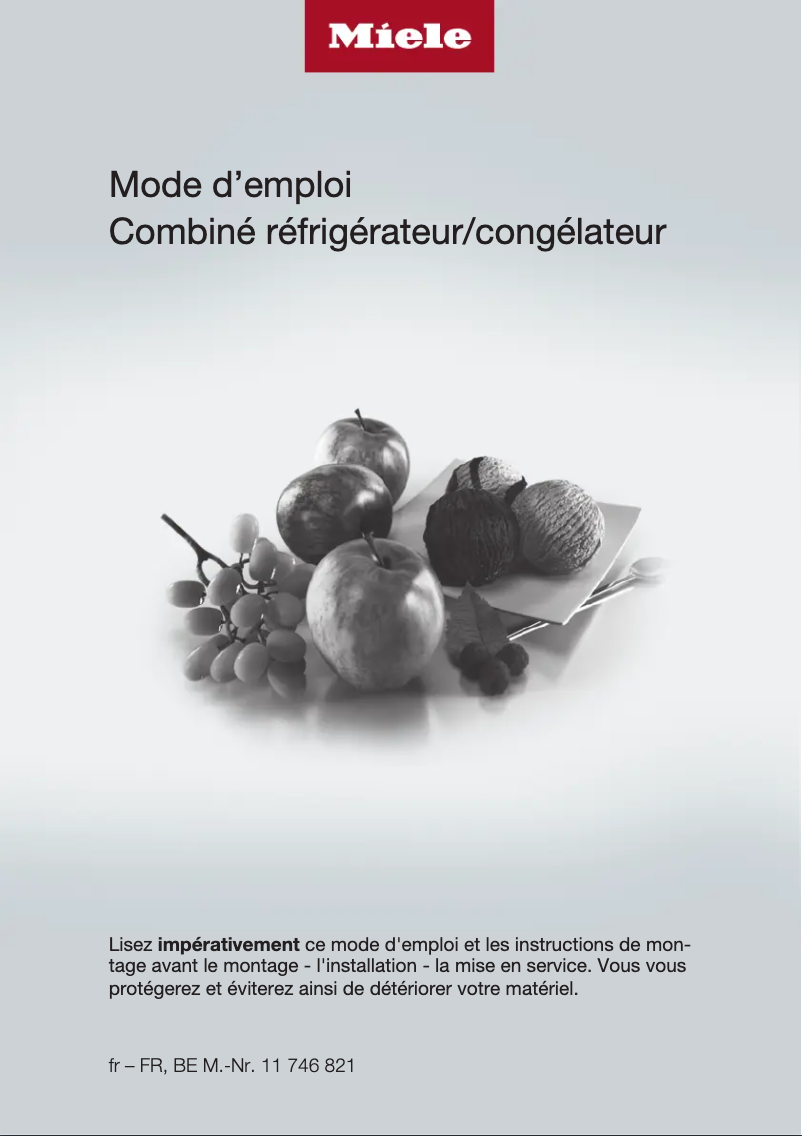 Page n°1 - Manuel utilisateur Miele KF 7731 E