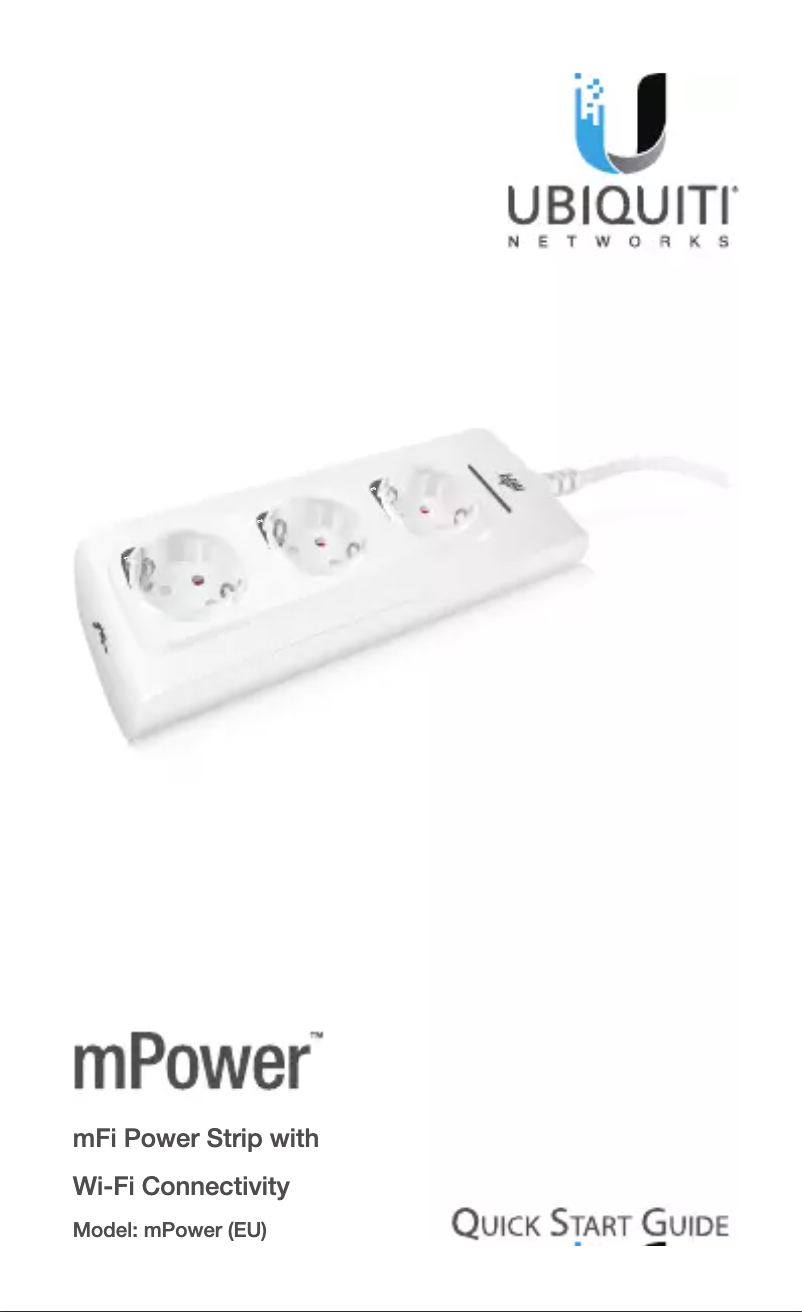 Page 1 de la notice Manuel utilisateur Ubiquiti Networks mPower