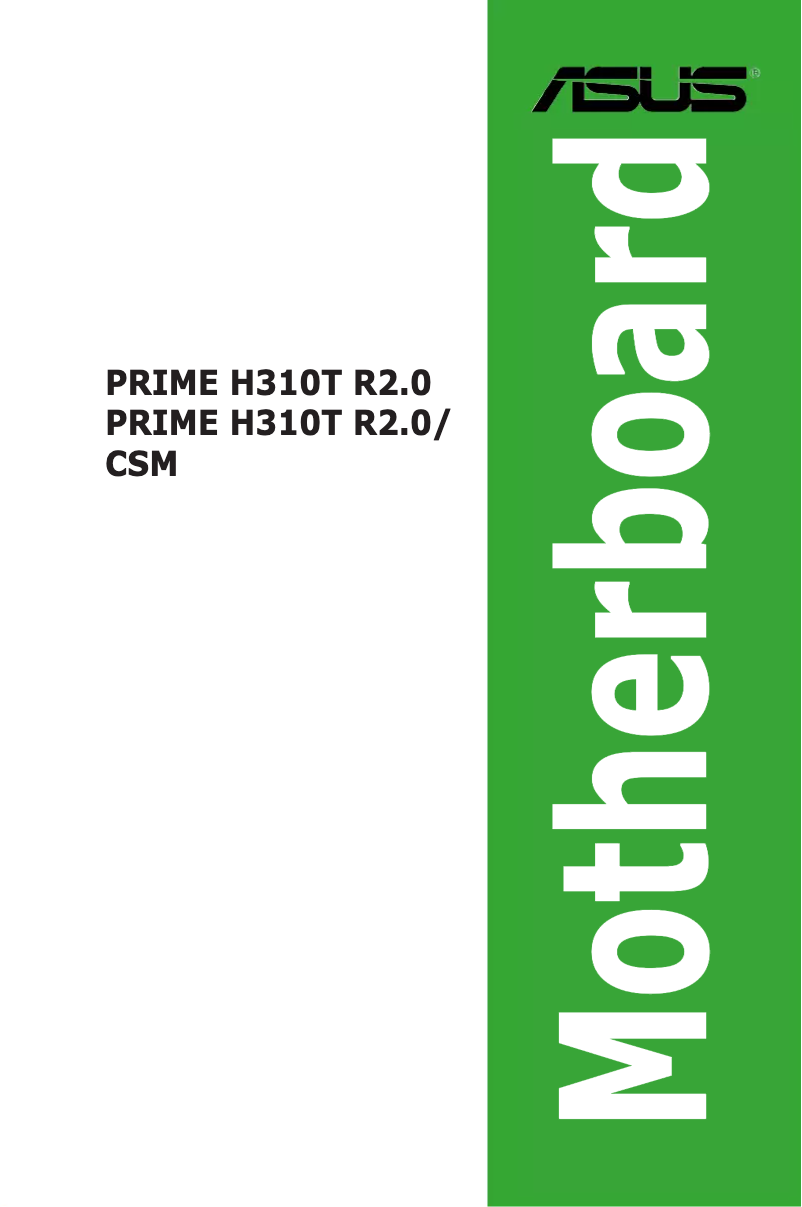 Page 1 de la notice Manuel utilisateur Asus Prime H310T R2.0