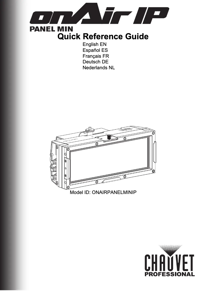 Image de la première page du manuel de l'appareil onAir Panel Min IP