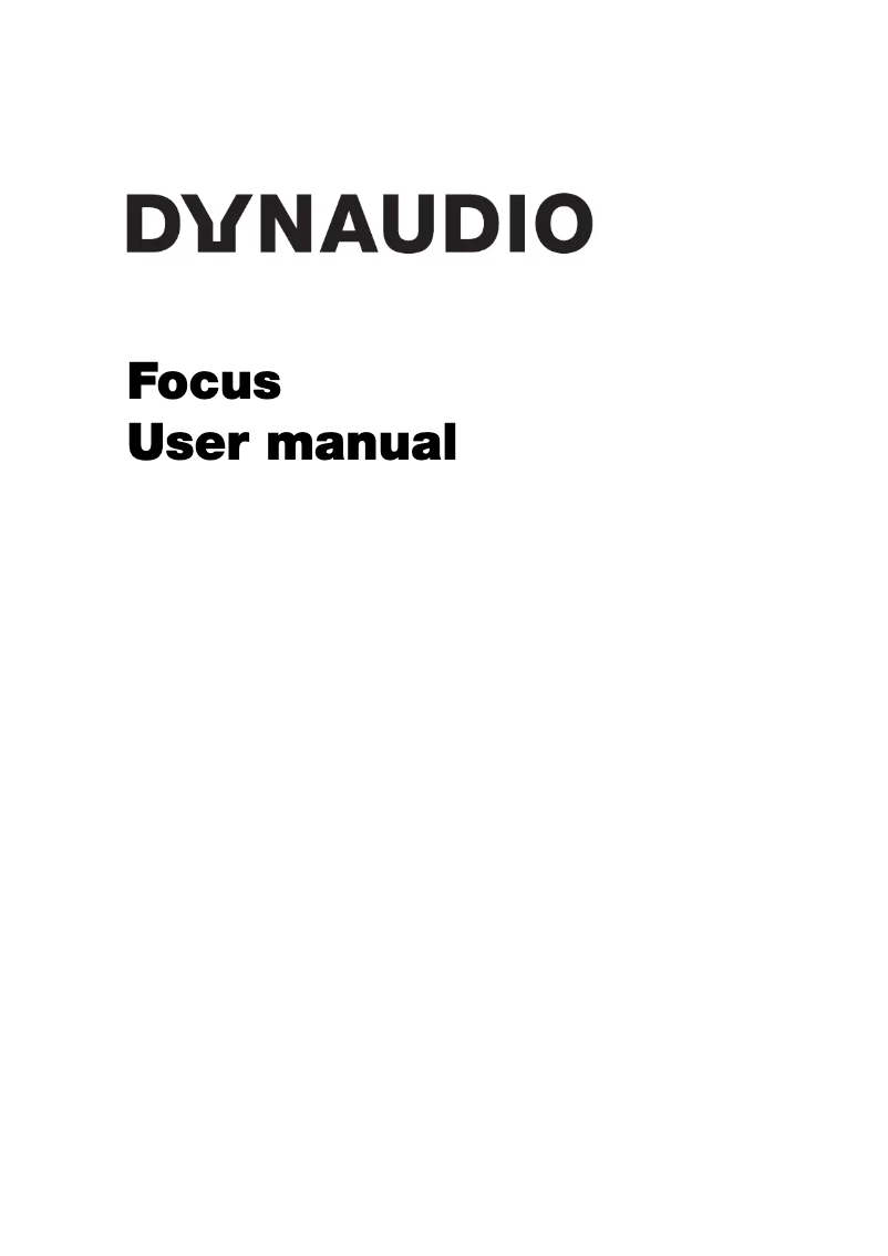 Image de la première page du manuel de l'appareil Focus 30