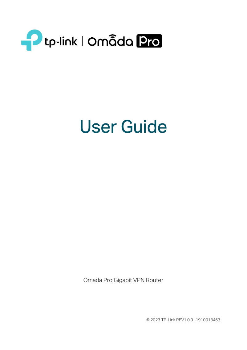 Page n°1 - Guide d'installation TP-Link Omada Pro G36