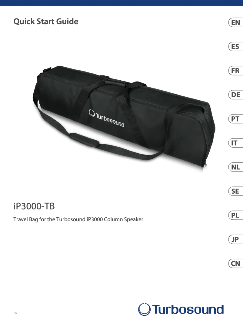 Page n°1 - Guide de démarrage rapide Turbosound iP3000-TB