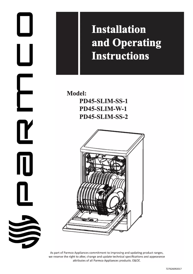 Image de la première page du manuel de l'appareil PD45-SLIM-W-1