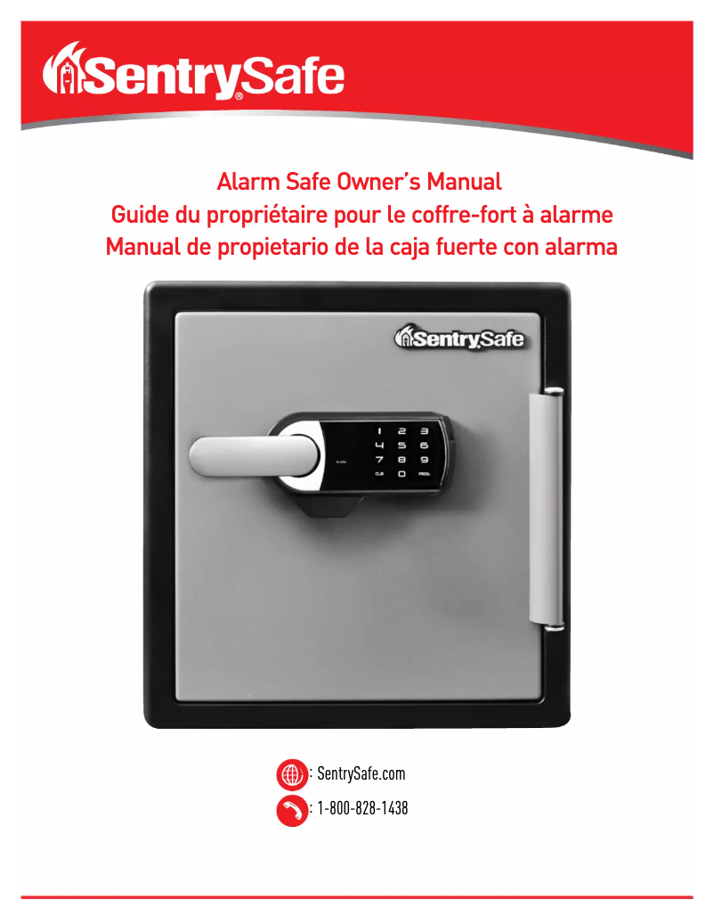 Page 1 de la notice Manuel utilisateur SentrySafe SFW123TTC