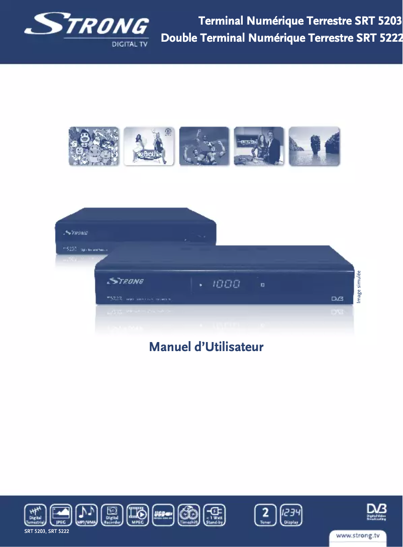 Page 1 de la notice Manuel utilisateur Strong SRT 5222