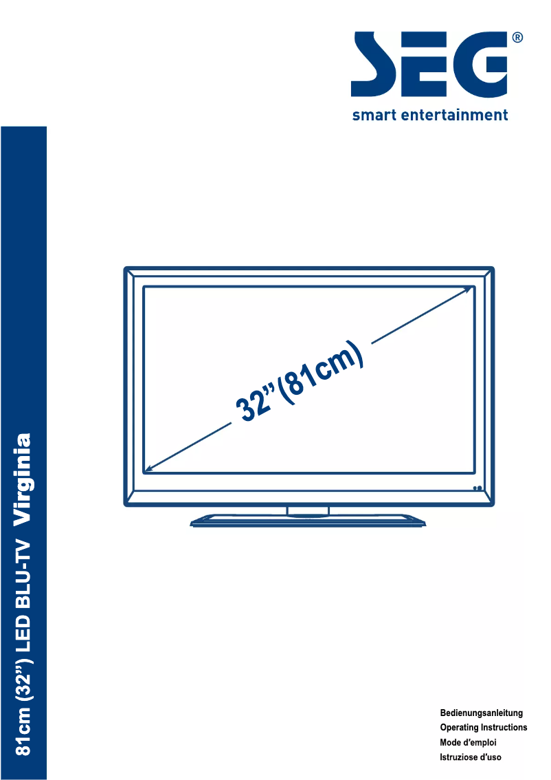 Page 1 de la notice Manuel utilisateur SEG Virginia