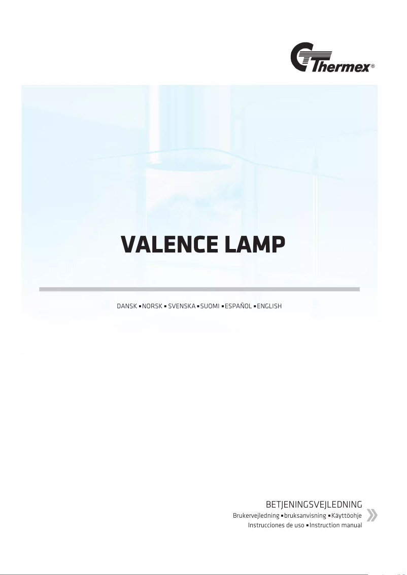 Page 1 de la notice Manuel utilisateur Thermex Valence