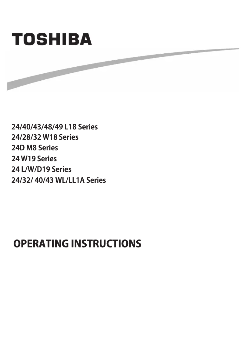 Página 1 del manual Manual de usuario Toshiba 32WL1A63DG