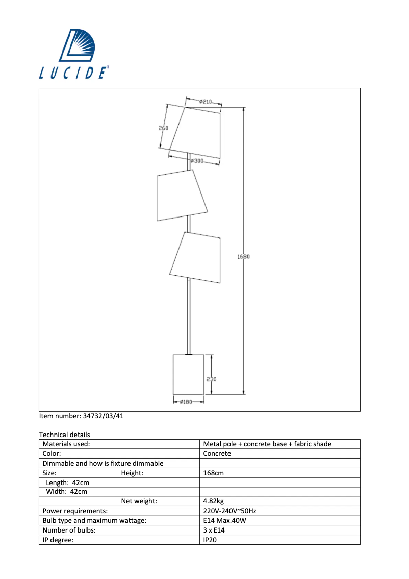 Image de la première page du manuel de l'appareil Arjan 34732/03/41