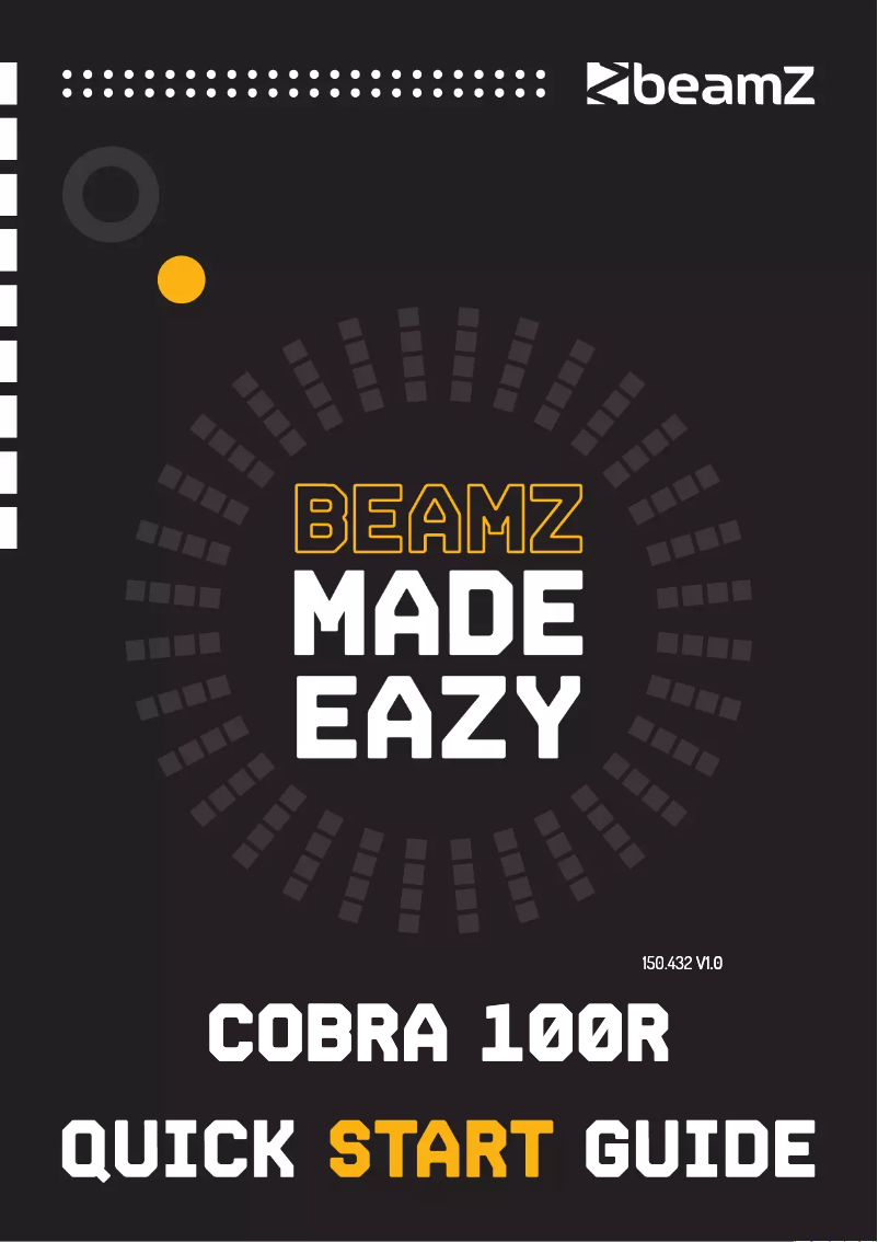 Page n°1 - Guide de démarrage rapide BeamZ Cobra 100R