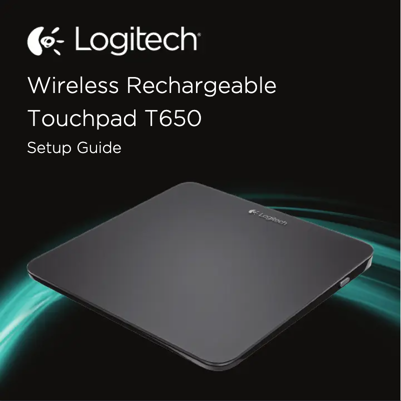 Page 1 de la notice Manuel utilisateur Logitech T620 Touch