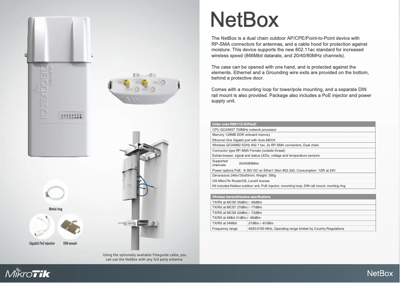 Page n°1 - Brochure Mikrotik NetBox 5