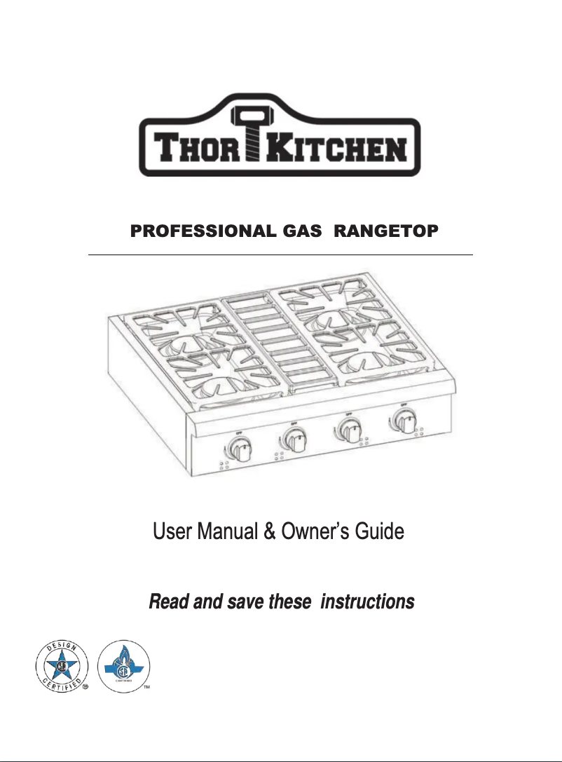 Page n°1 - Manuel utilisateur Thor TRH30P