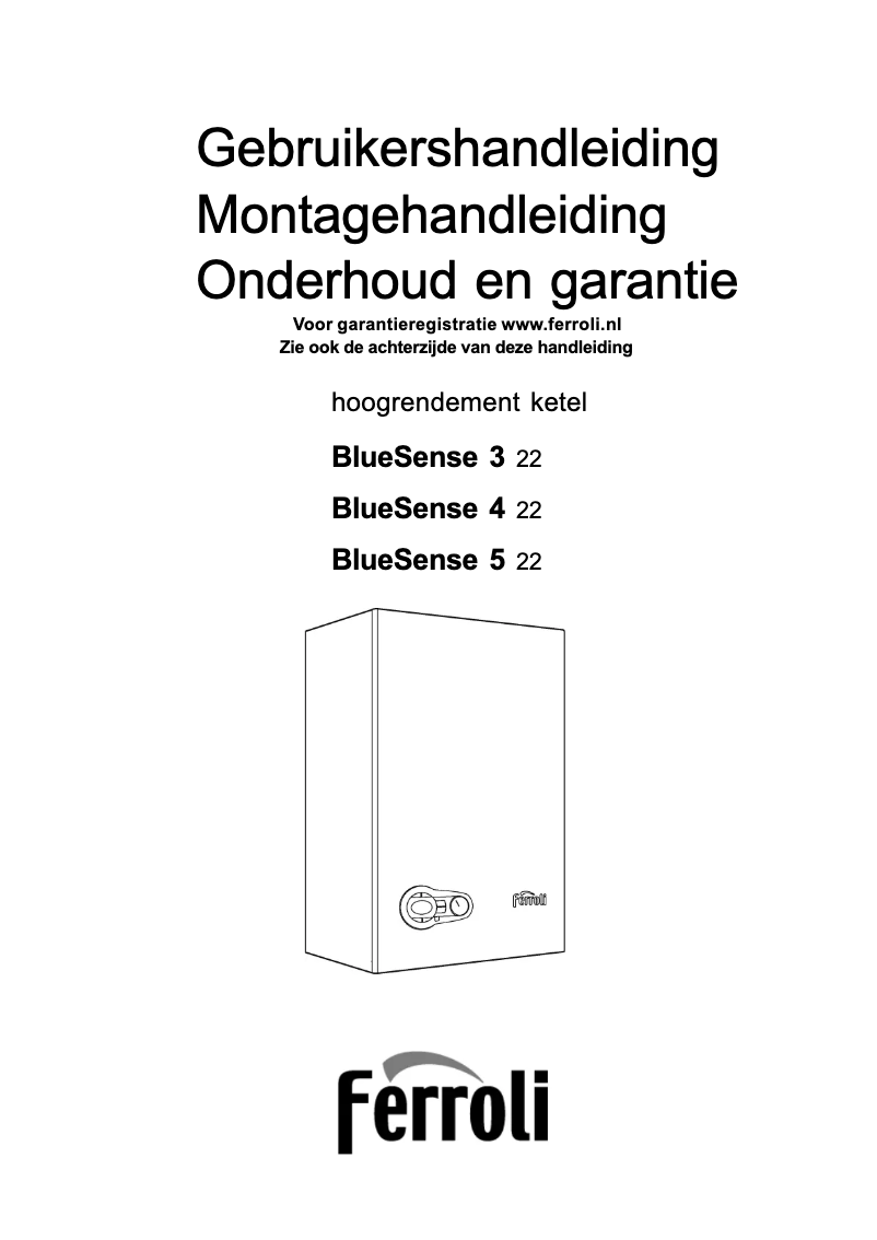 Image de la première page du manuel de l'appareil BlueSense 4