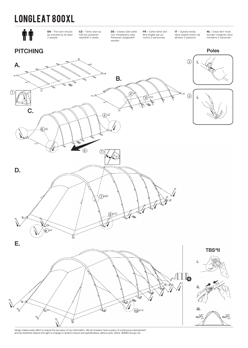 Image de la première page du manuel de l'appareil Longleat 800XL