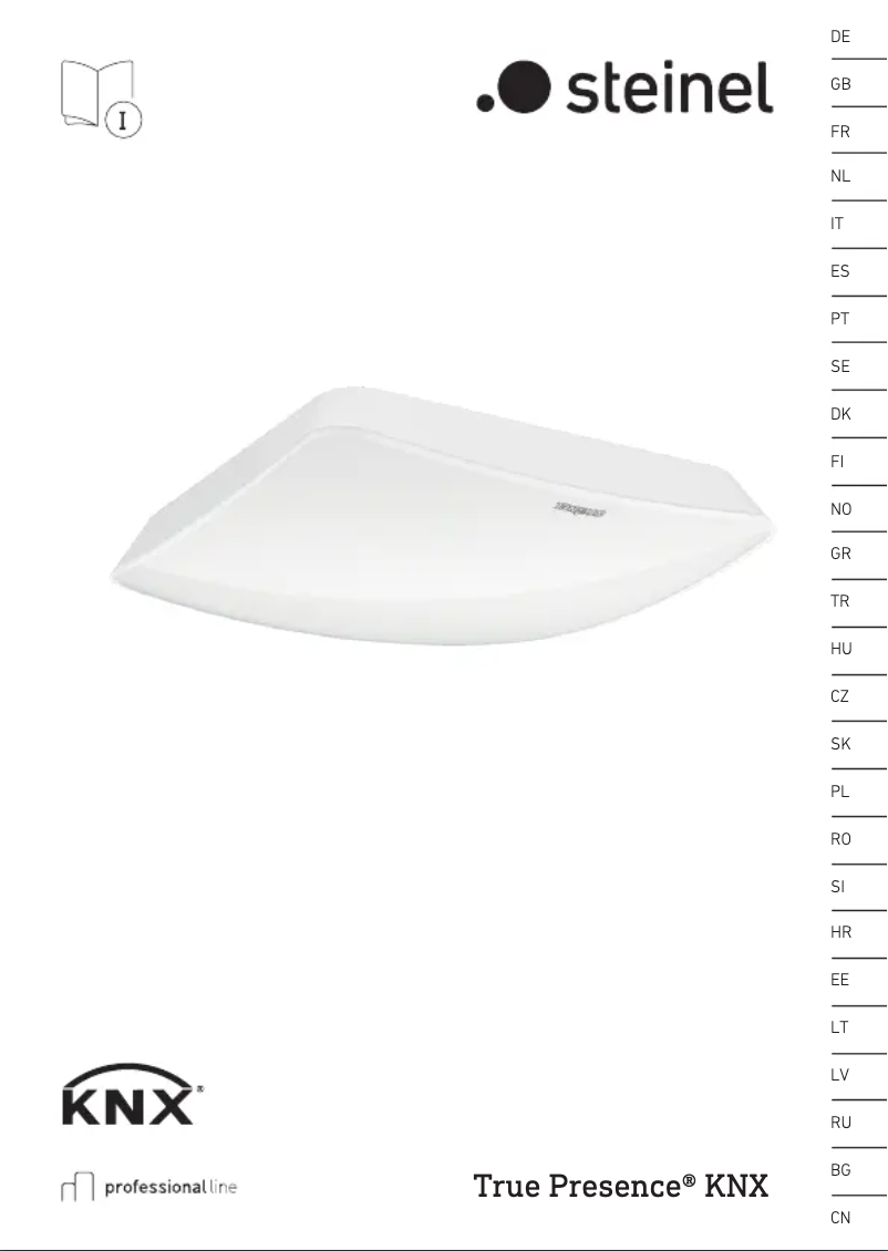 Image de la première page du manuel de l'appareil True Presence KNX