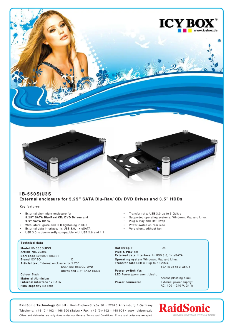 Image de la première page du manuel de l'appareil IB-550StU3S