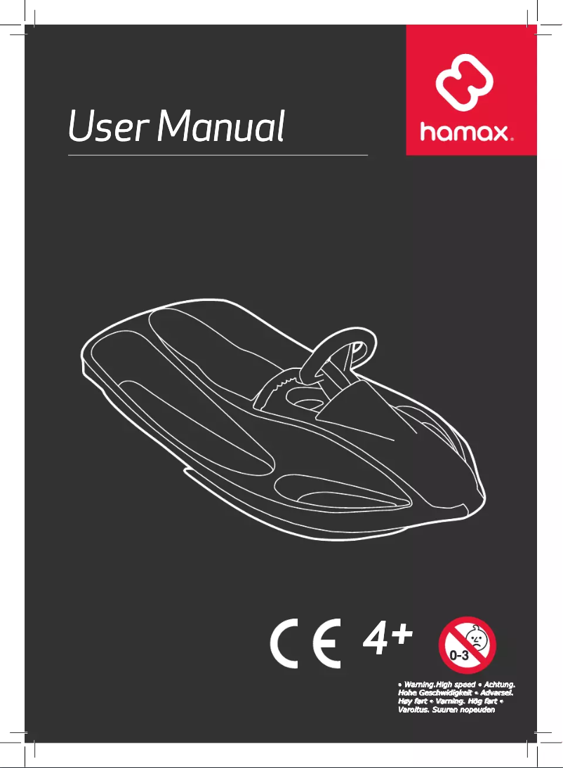 Page 1 de la notice Manuel utilisateur Hamax Sno Zebra