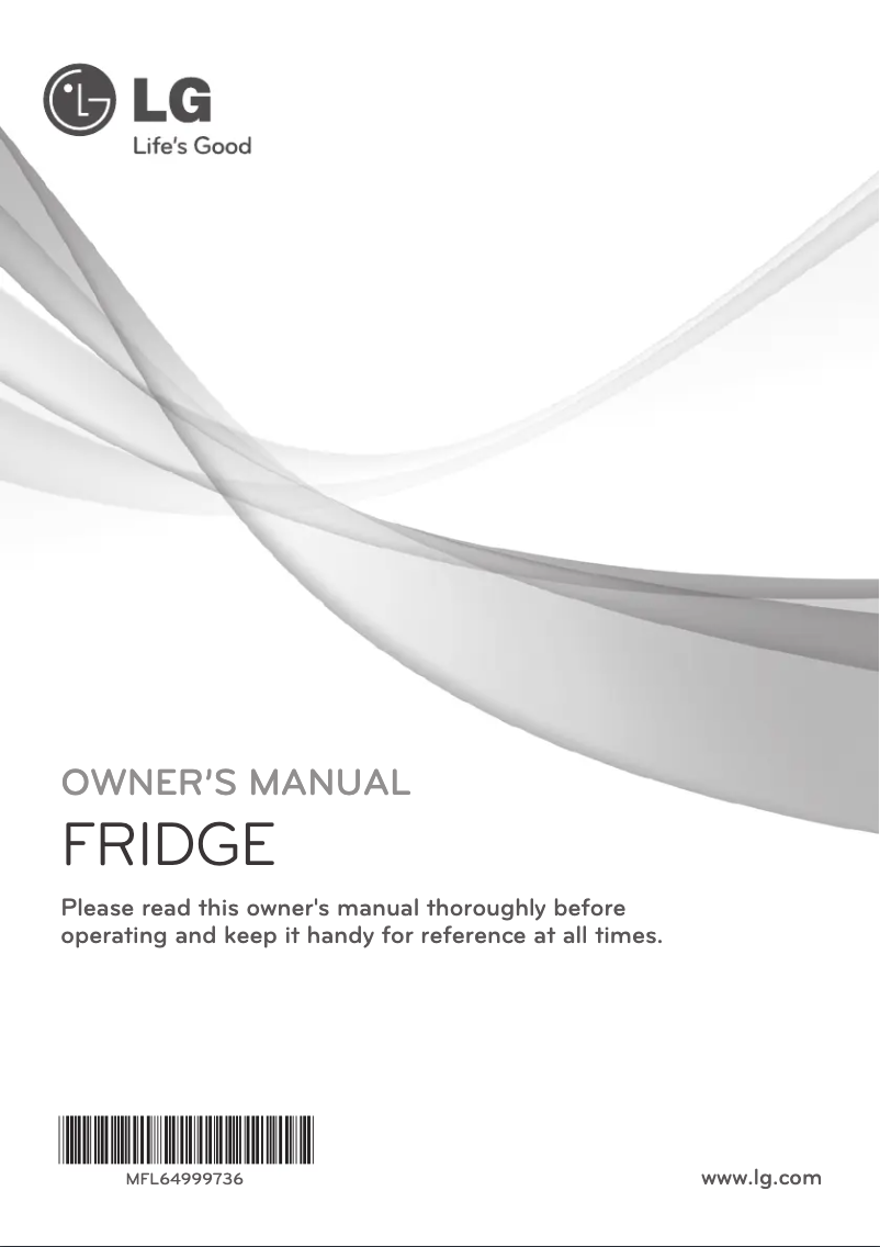 Page n°1 - Manuel utilisateur LG GR-F401MSNU