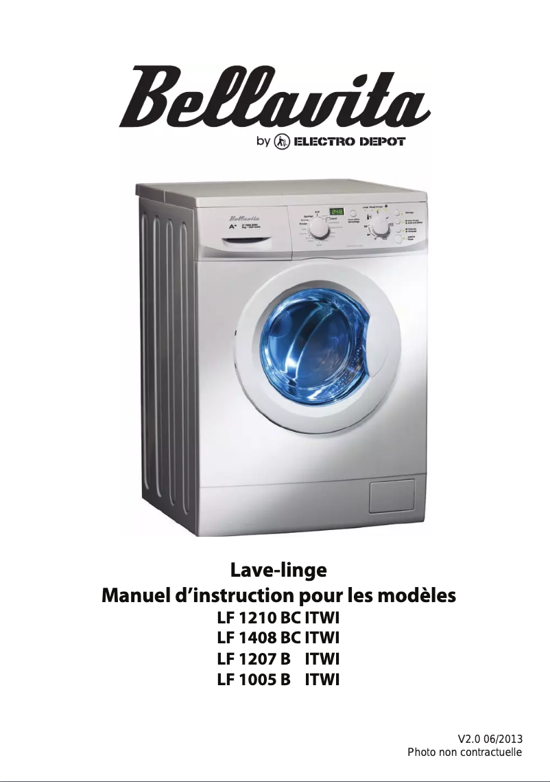 Page n°1 - Manuel utilisateur Bellavita LF 1005 B ITWI