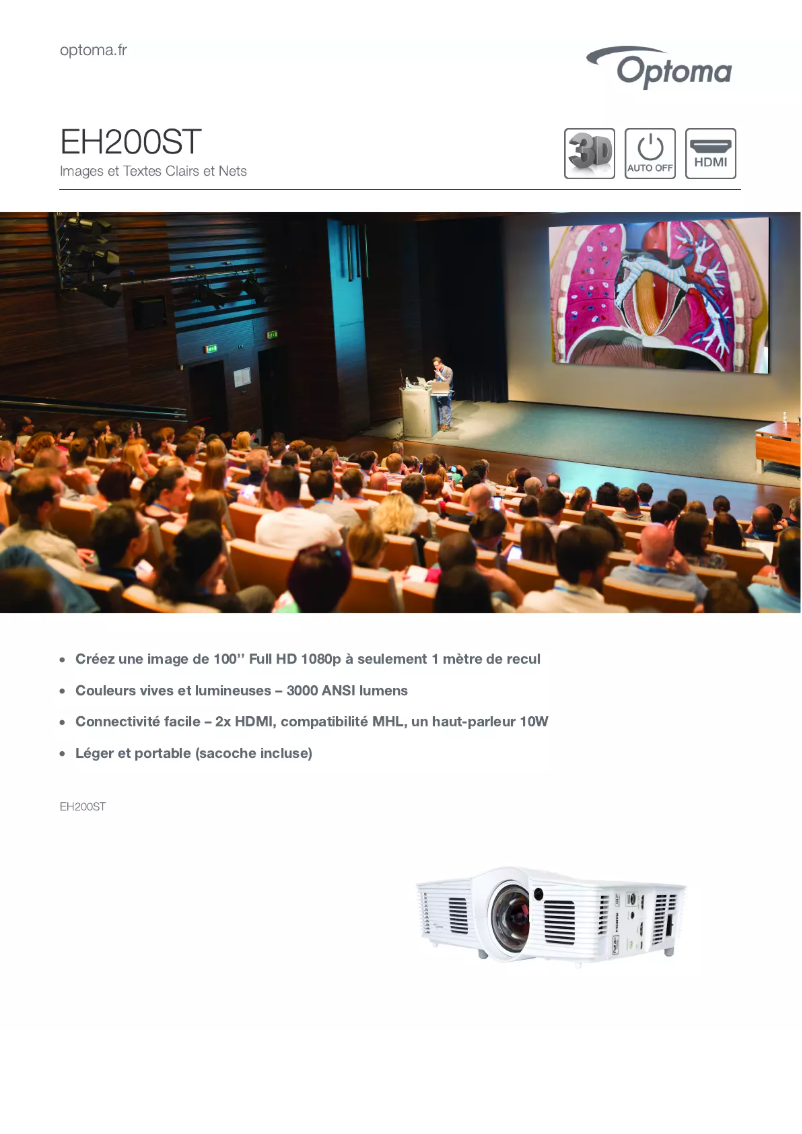 Image de la première page du manuel de l'appareil EH200ST