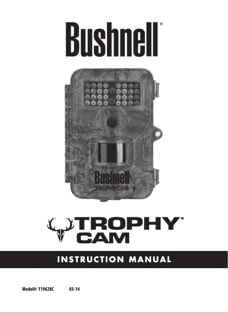 Page 1 de la notice Manuel utilisateur Bushnell Trophy Cam 119628C